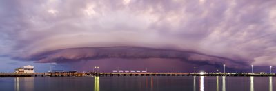Shelf Cloud over Darwin Harbour 4-4-15