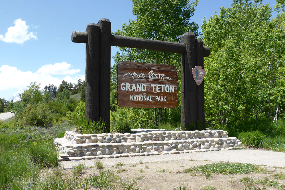 Grand Teton National Park Sign4867