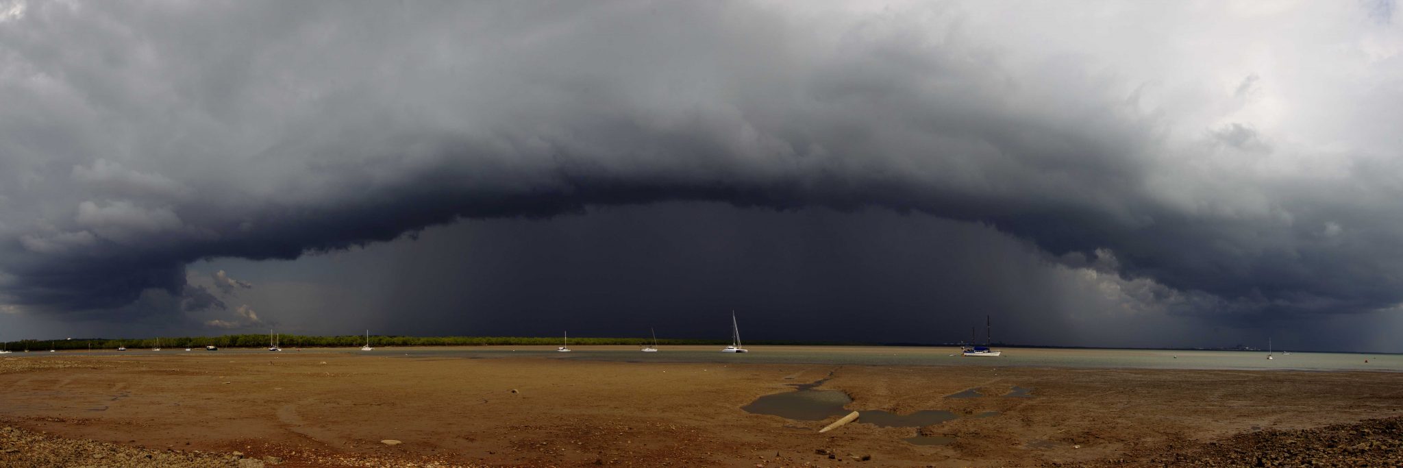 Darwin Harbour Storm Panoramic 17th November