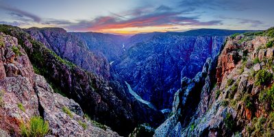 Sunset Point - Black Canyon of the Gunnison National Park, Colorado (Last Light)