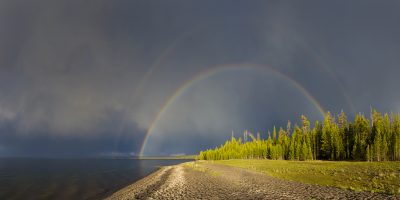 Full Rainbow - Yellowstone Lake, Yellowstone National Park, Wyoming